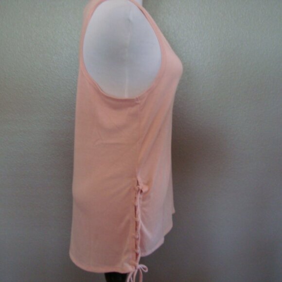 NWT Marika Athletic Workout Tank Top Racerback Peach Color sz L - Picture 2 of 5